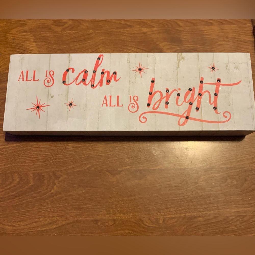 Christmas decor sign